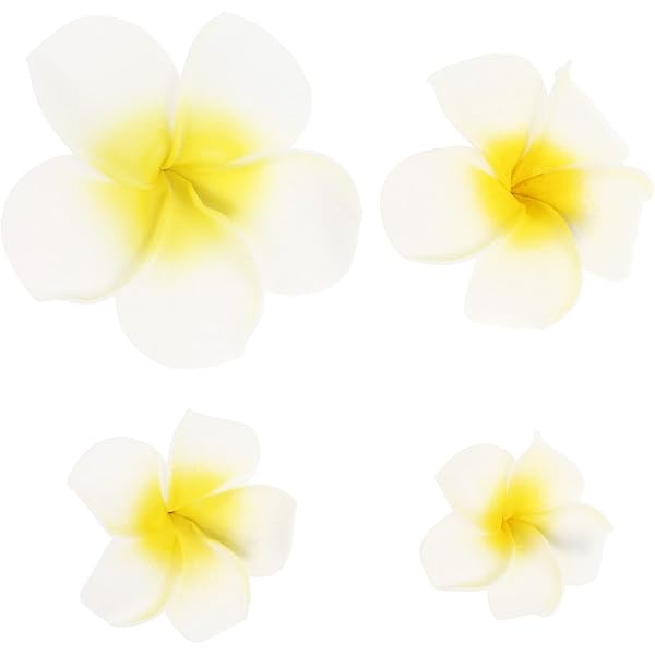 Amazon | PATKAW 4個セット プルメリア 造花 ハイビスカス 髪